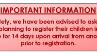 Effective immediately, we have been advised to ask all new arrivals to Canada – who are planning to register their children in Burnaby Schools – to self-isolate for 14 days […]